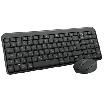 Комплект (клавиатура и мышь) Logitech MK250 Wireless Combo, BT, Graphite (920-013823)
