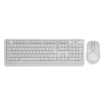 Комплект (клавиатура и мышь) A4Tech Fstyler FG1012 Wireless, 2.4G, White