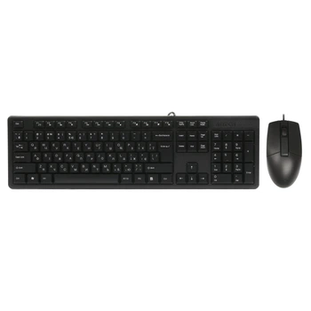 Комплект (клавиатура и мышь) A4Tech KK-3330, USB, 1.5m, Black
