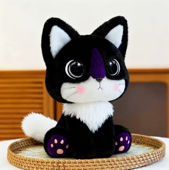Мягкая игрушка котик плюшевый с большими глазами 25 см