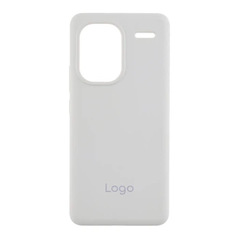 Чехол-накладка Liquid Silicone (AA) с защитой на камеру для Xiaomi Redmi Note 13 Pro+5G White