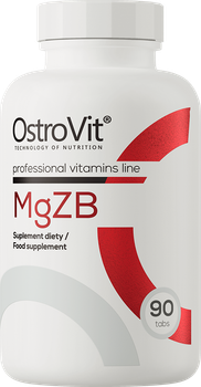 Магній + Цинк + Вітамін B6 OstroVit MgZB 90 таблеток (5902232610956)