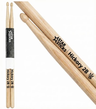 Барабанні палички StarSticks 2B Hickory (Американський горіх) — потовщена модель 16 мм