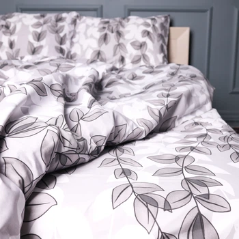 Простынь MirSon Бязь 17-0695 Silver Foliage 150 х 220 см (2200010452594)