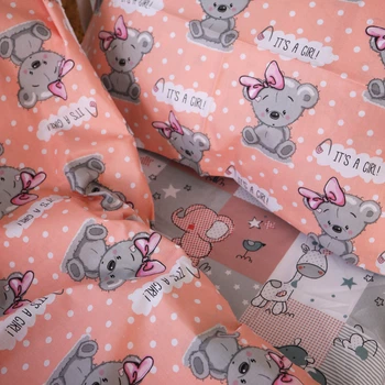 Простынь MirSon Бязь 20-0028 Little girl Teddy 200 х 220 см (2200010283655)