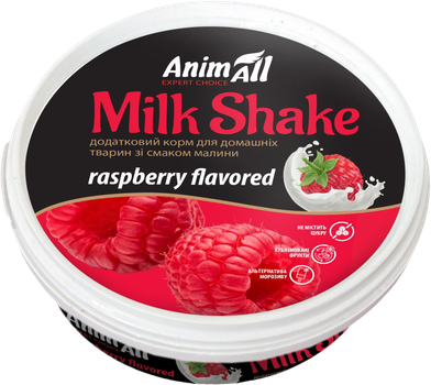 Додатковий корм AnimAll MilkShake зі смаком малини 30 г (4820224504438)