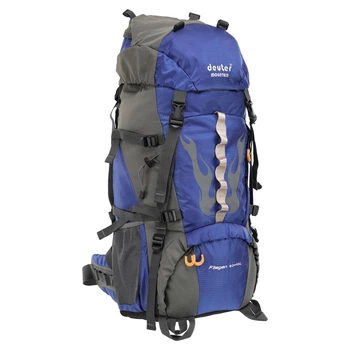 Рюкзак туристичний каркасний об'єм 42л + 10л Deuter G70-10B розмір 70х30х20см Blue-Grey