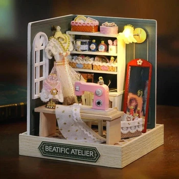 Конструктор 3D DIY CUTE ROOM Румбокс Ателье Мечты Beatific Atelier "QT-047"