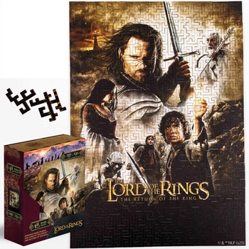 Деревянный фигурный пазл Властелин Колец Lord Of The Rings Возвращение Короля A3