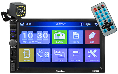 Автомагнітола BLUETEC 78-363 BC9000 2DIN 7" + камера заднього виду (5900804144892)
