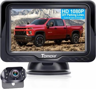 Камера заднего вида TOMOIA с ЖК-монитором 4,3 дюйма HD 1080P