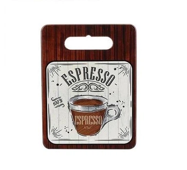 Підставка під гаряче 15*20см керамічна на пробковій основі Coffee Time, 858-584
