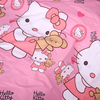 Пододеяльник MirSon Бязь Kids Time 17-0903 Kitty Sweet Hearts 200х220 см (2200012399040)