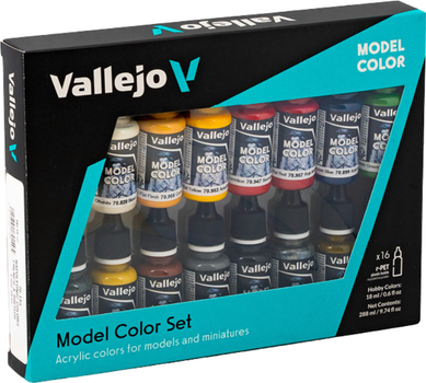 Zestaw farb akrylowych Vallejo Model Color 70.149 Kolory napoleońskie: francuskie i brytyjskie 1789–1815 16 szt x 18 ml (8429551701495)