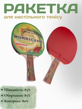 Ракетка для настольного тенниса GIANT DRAGON HURRICANE ракетка для игры в настольный теннис 4star