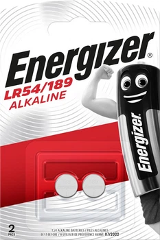Батарейки лужні Energizer LR54 (189/AG10), 1.5 В, 2 шт