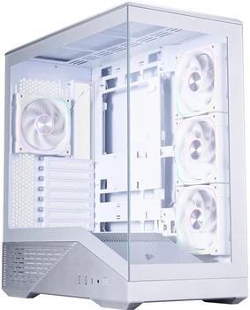 Корпус 1stPlayer GM7-SV-3FN7R-W-1FN7-W Silver