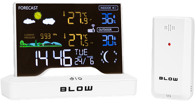 Stacja pogodowa Blow 50-387 WS104 bezprzewodowa Biała (5900804146865)