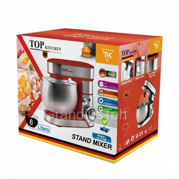 Стационарный миксер TOP KITCHEN, 4200 Вт, 6 л, кухонный тестомес, красный тестомес для дома, мощный миксер