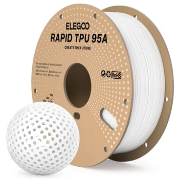 Філамент ELEGOO RAPID TPU95A White 1KG 1.75mm, 1kg (50.203.0632)