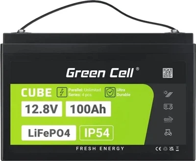 Акумуляторна батарея Green Cell LiFePO4 12.8V 100Ah (LFPGC12V100AH)