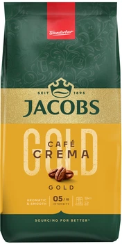 Кофе Jacobs зерна, 1000г, Crema Gold, купаж арабика/робуста L`OR 000330144