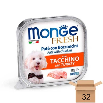 Влажный корм Monge Dog FRESH для собак (индейка), 100 грамм - 32 шт 70013024-32sht