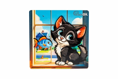 Сортер А6 "Допитливий котик" (Puz-88751)