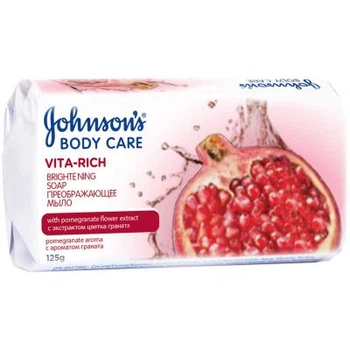 Твердое мыло Johnson's Body Care Vita Rich Преображающее экстракт граната 125 г (3574661239545)