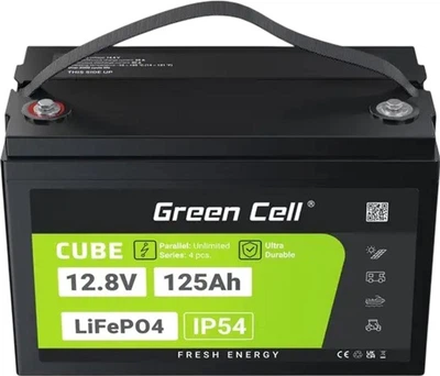 Акумуляторна батарея Green Cell LiFePO4 12.8V 125Ah (LFPGC12V125AH)