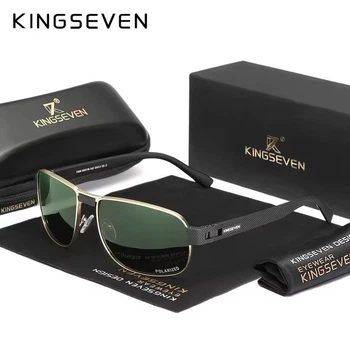 Мужские поляризационные солнцезащитные очки KINGSEVEN 7309 Gold G15