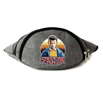 Поясная сумка бананка Очень странные дела Stranger Things 011 Cappuccino Toys серая