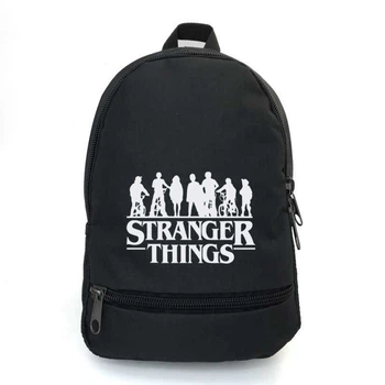 Рюкзак школьный Очень странные дела (Stranger Things 03) School Bag BIG черный 43 х 30 х 17 см