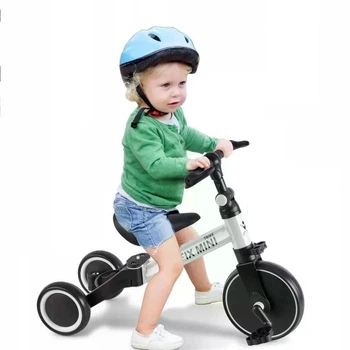 Беговел‑велосипед Ikonka Trike Fix Mini 8" 3‑в‑1, белый