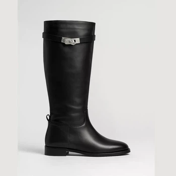 Чоботи жіночі чорні шкіра Romax 8195-E 38