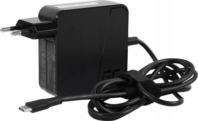 Zasilacz do laptopa Green Cell Universal 65 W USB-C Black (5904326375499)