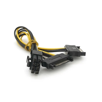 Кабель-переходник для питания видеокарты SATA+SATA-- на 8P