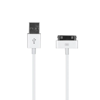 Кабель USB Iphone 30-pin для 3/4/4S; планшетов Apple iPad, iPad 2, iPad 3 Белый