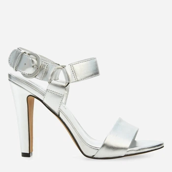 Женские босоножки кожаные Karl Lagerfeld 962074550 37.5 Серебристые (1159849763)