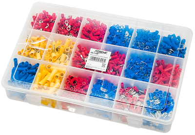 Набір ізольованих з'єднувачів Prolech 43-119 1200 шт 18 типів (5900804070481)