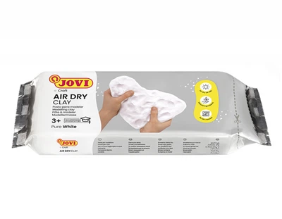 Паста для моделювання JOVI Air Dry, самозастигаюча, біла, 1000 г