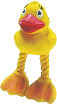 Іграшка для собак TATRAPET Toys Fun латексна Качка з пищалкою 16 см (8585027950597)