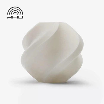 PLA-пластик Філамент Bambu Lab PLA Basic Jade White (10100) для 3D-принтера - 1Кг, 1.75mm Білий без котушки Refill