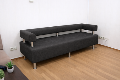 Диван офісний BNB IRIS 160 см сірий багама 35