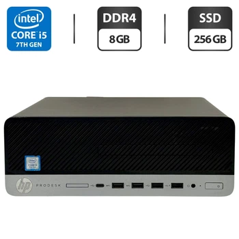 Компьютер HP ProDesk 600 G3 SFF / Intel Core i5-7500 (4 ядра по 3.4 - 3.8 GHz) / 8 GB DDR4 / 256 GB SSD / Intel HD Graphics 630 б/у