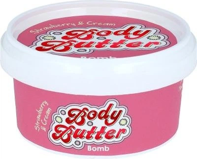 Masło do ciała Bomb Cosmetics Truskawka i Śmietana 200 ml (5037028248317)