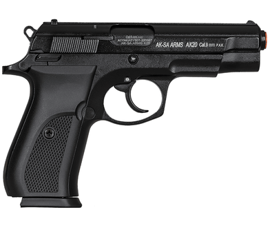 Шумовой сигнальный пистолет Aksa Arms AK20 CC-01 калибр 9 мм PAK (Beretta 92) Black