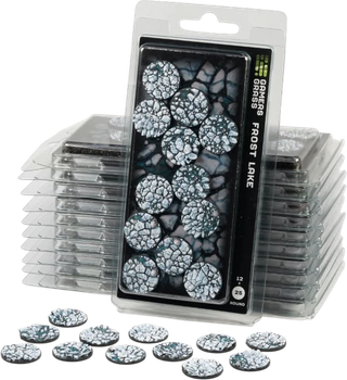 Підставки для фігурок Gamers Grass Frost Lake - Round 25 мм 12 шт. (738956791818)