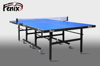 Профессиональный стол для настольного тенниса Fenix Master Sport M25 складной для помещений 25 мм, синий