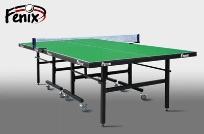 Профессиональный стол для настольного тенниса Fenix Master Sport M32 складной для помещений 32 мм, зеленый